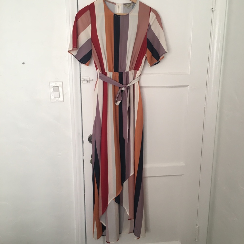 Wren and Ivory | striped maxi dress